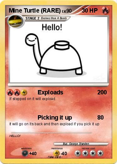 Pokemon Mine Turtle (RARE)