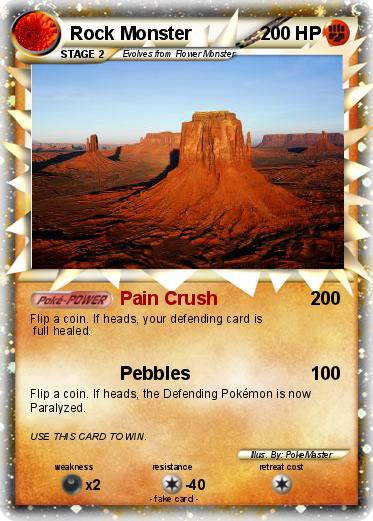 Pokemon Rock Monster