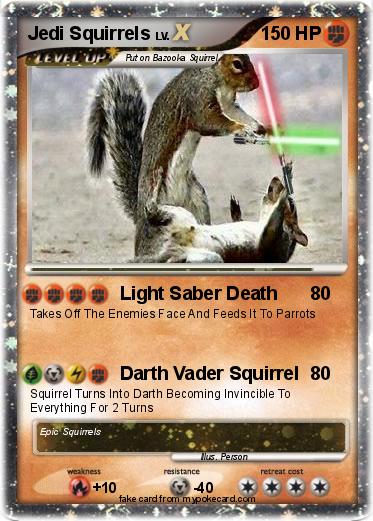 Pokemon Jedi Squirrels