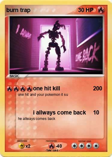 Pokemon burn trap