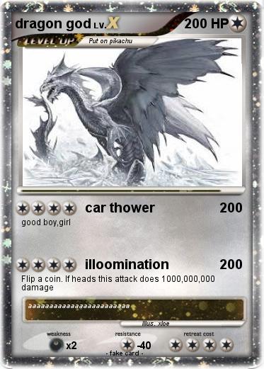 Pokemon dragon god