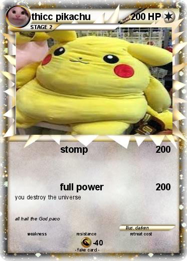 Pokemon thicc pikachu