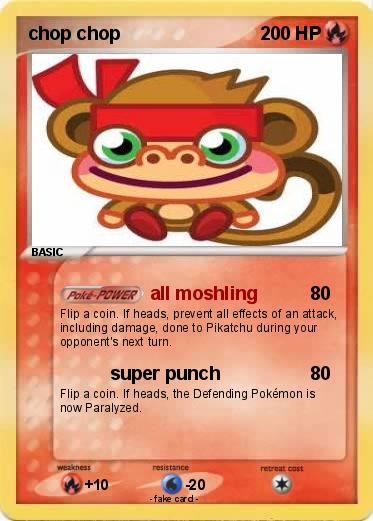 Pokemon chop chop