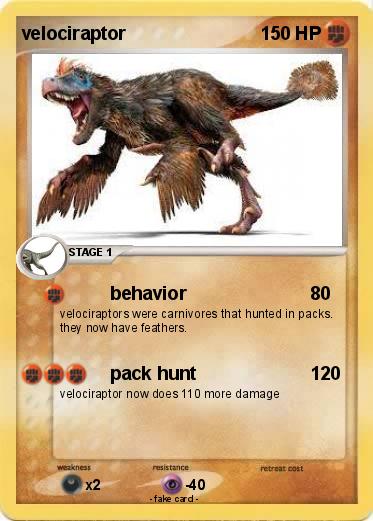 Pokemon velociraptor