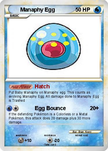 Pokemon Manaphy Egg