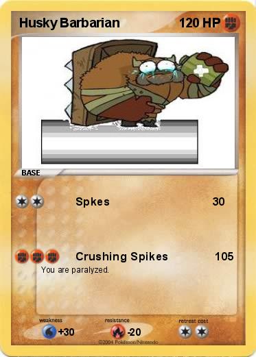 Pokemon Husky Barbarian