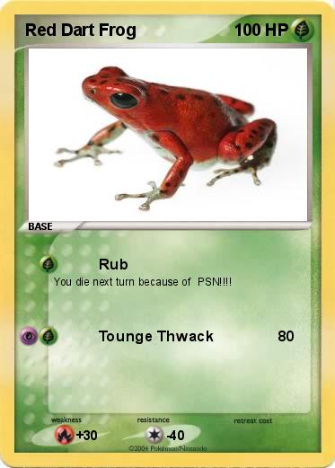 Pokemon Red Dart Frog