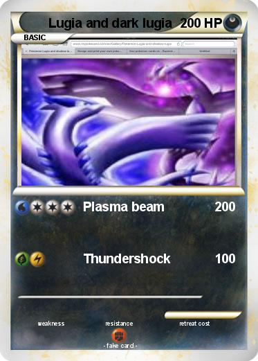 Pokemon Lugia and dark lugia