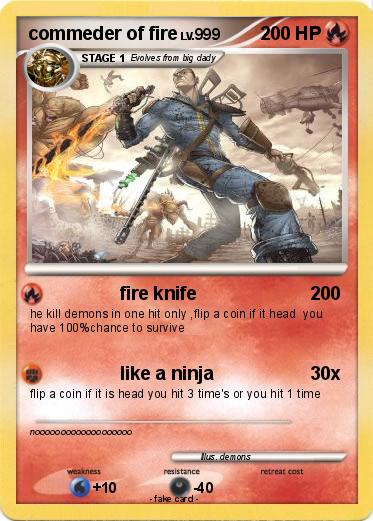 Pokemon commeder of fire