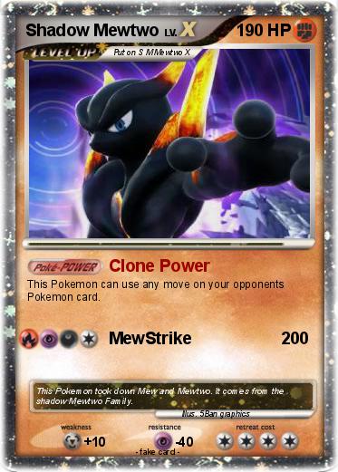 Pokemon Shadow Mewtwo