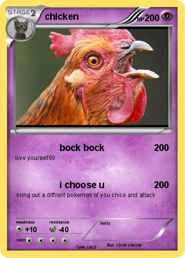 Pokemon chicken