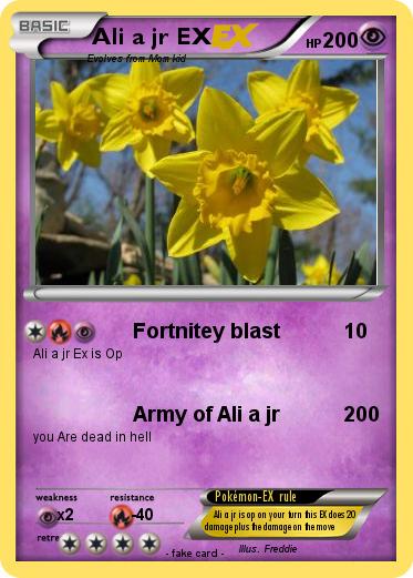 Pokemon Ali a jr EX