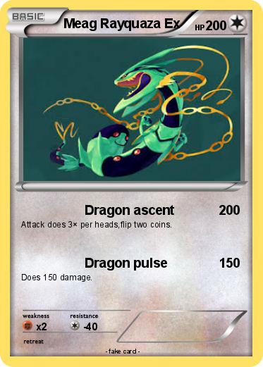 Pokemon Meag Rayquaza Ex