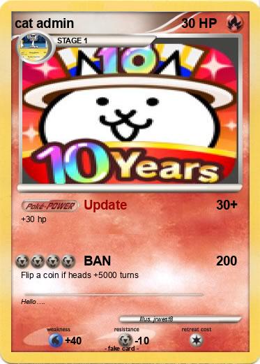 Pokemon cat admin
