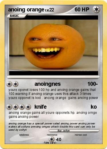 Pokemon anoing orange