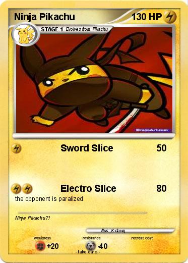 Pokemon Ninja Pikachu