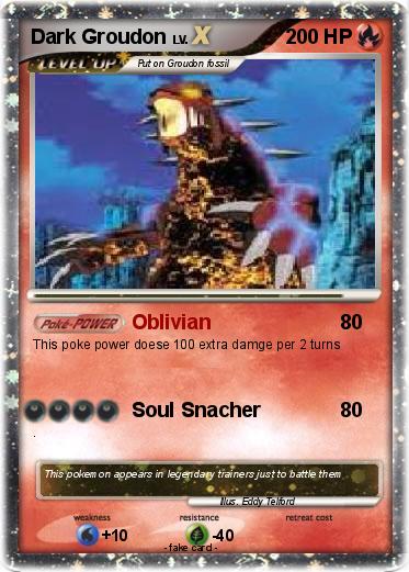 Pokemon Dark Groudon
