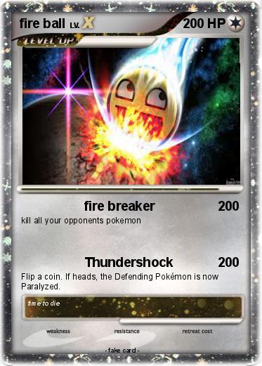 Pokemon fire ball