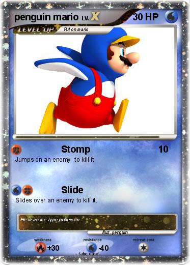 Pokemon penguin mario