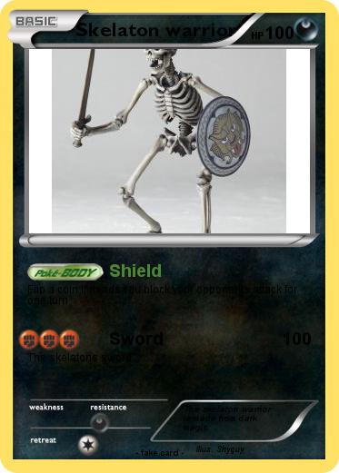 Pokemon Skelaton warrior