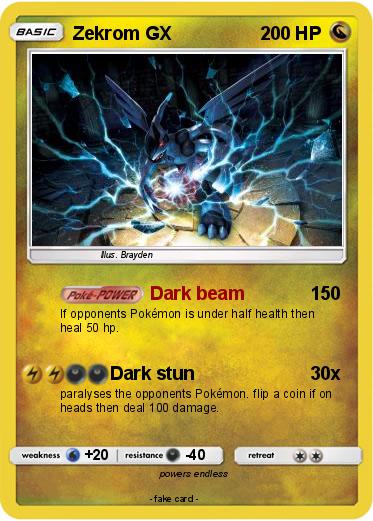 Pokemon Zekrom GX