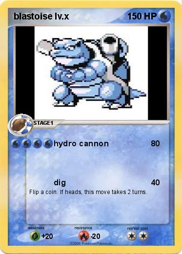 Pokemon blastoise lv.x