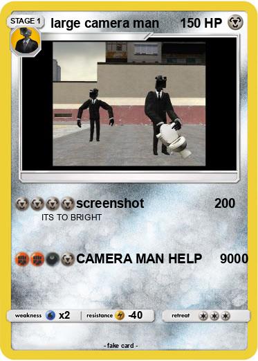 Pokemon large camera man