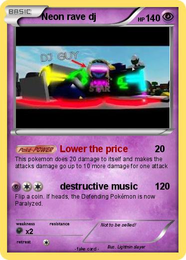 Pokemon Neon rave dj
