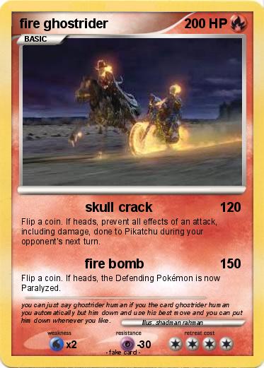Pokemon fire ghostrider