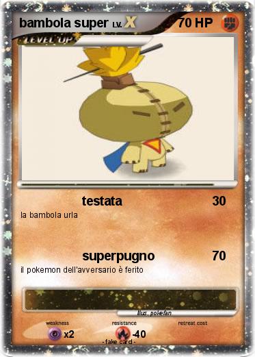 Pokemon bambola super