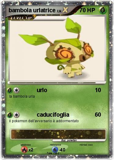 Pokemon bambola urlatrice