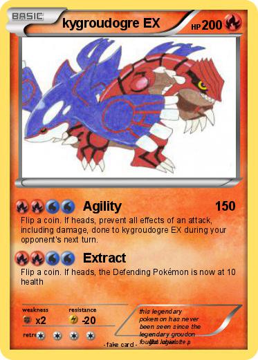 Pokemon kygroudogre EX