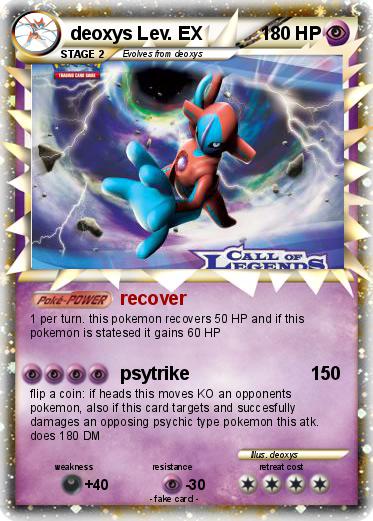 Pokemon deoxys Lev. EX