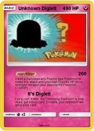 Pokemon Unknown Diglett     4