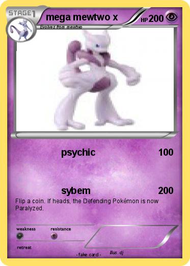 Pokemon mega mewtwo x