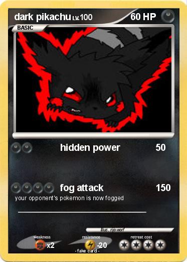 Pokemon dark pikachu