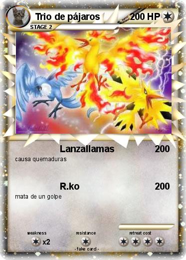 Pokemon Trio de pájaros