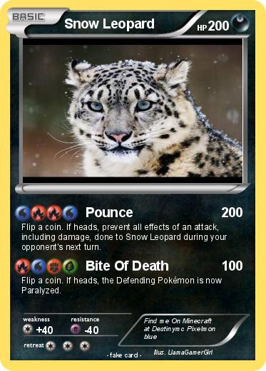Pokemon Snow Leopard