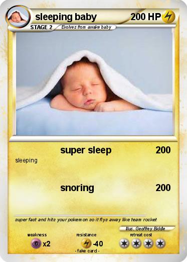 Pokemon sleeping baby