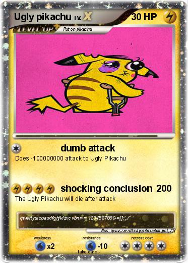 Pokemon Ugly pikachu