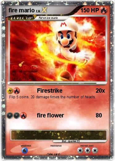 Pokemon fire mario