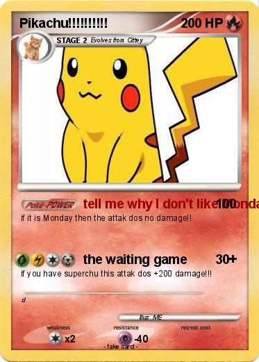 Pokemon Pikachu!!!!!!!!!!