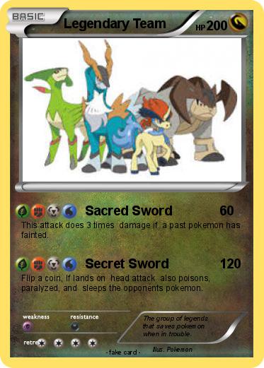 Pokemon Legendary Team