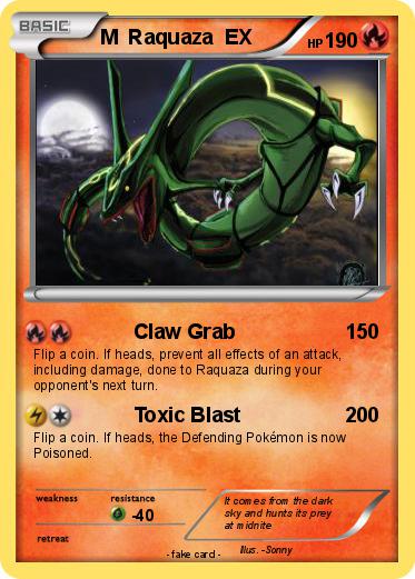 Pokemon M  Raquaza  EX