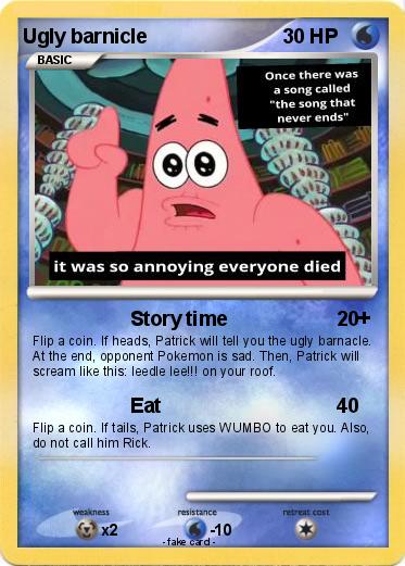 Pokemon Ugly barnicle