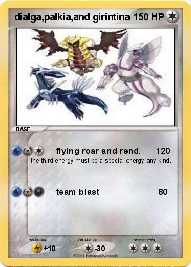 Pokemon dialga,palkia,and girintina