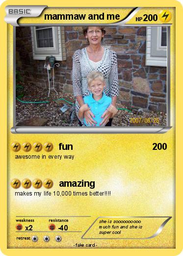 Pokemon mammaw and me