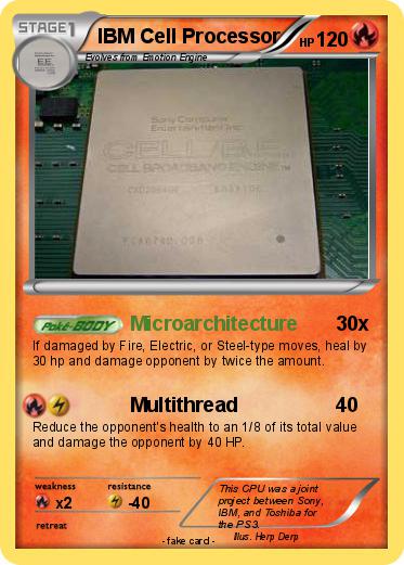 Pokemon IBM Cell Processor