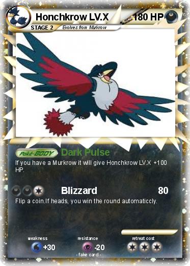 Pokemon Honchkrow LV.X
