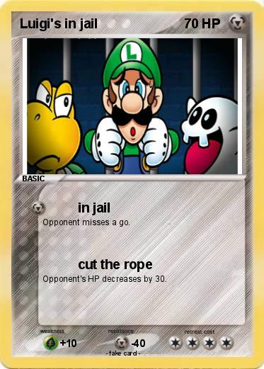 Pokemon Luigi's in jail